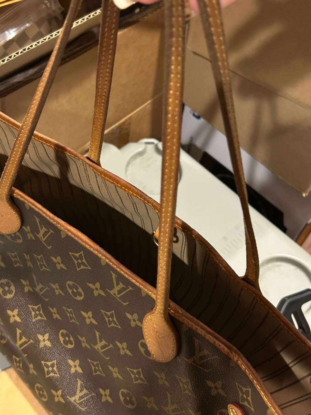Louis Vuitton Neverfull mm monogram - Picture 9 of 14